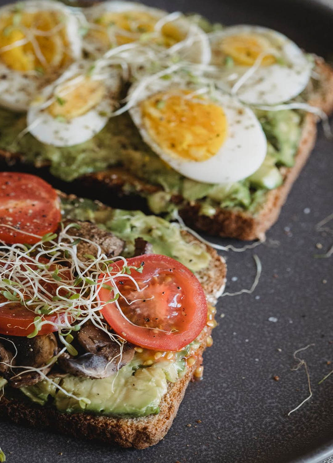 Tosta de pan para verano